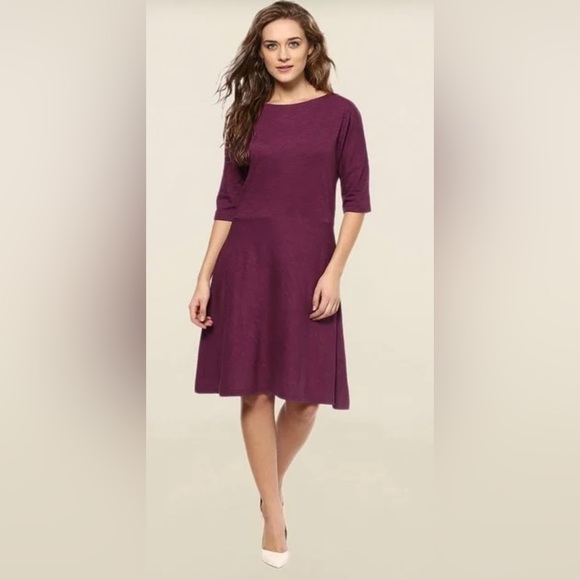 Talbots Dresses & Skirts - TALBOTS  Thick and Cozy SWEATER DRESS BURGUNDY WINE MIDI Women’s Size 2x